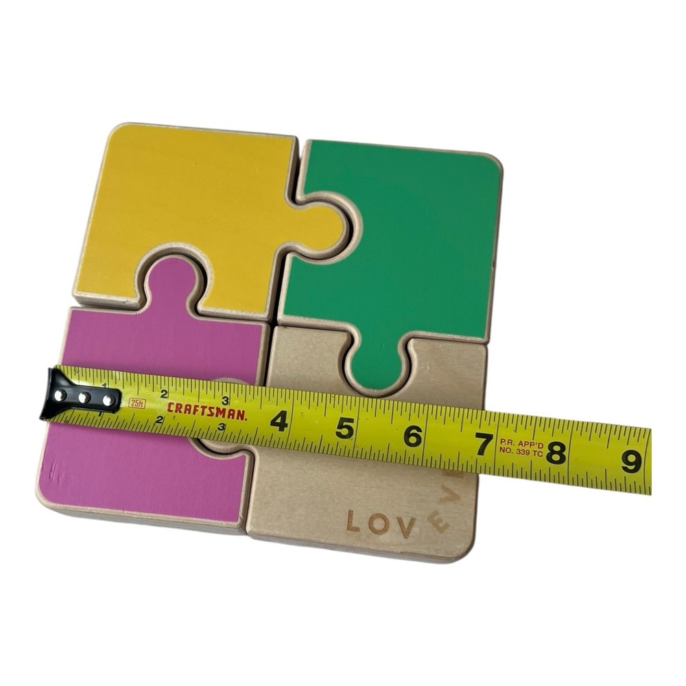 Lovevery Wooden Chunky Wooden Jigsaw Puzzle Montessori Wood Toy Companion Kit - Picture 4 of 4